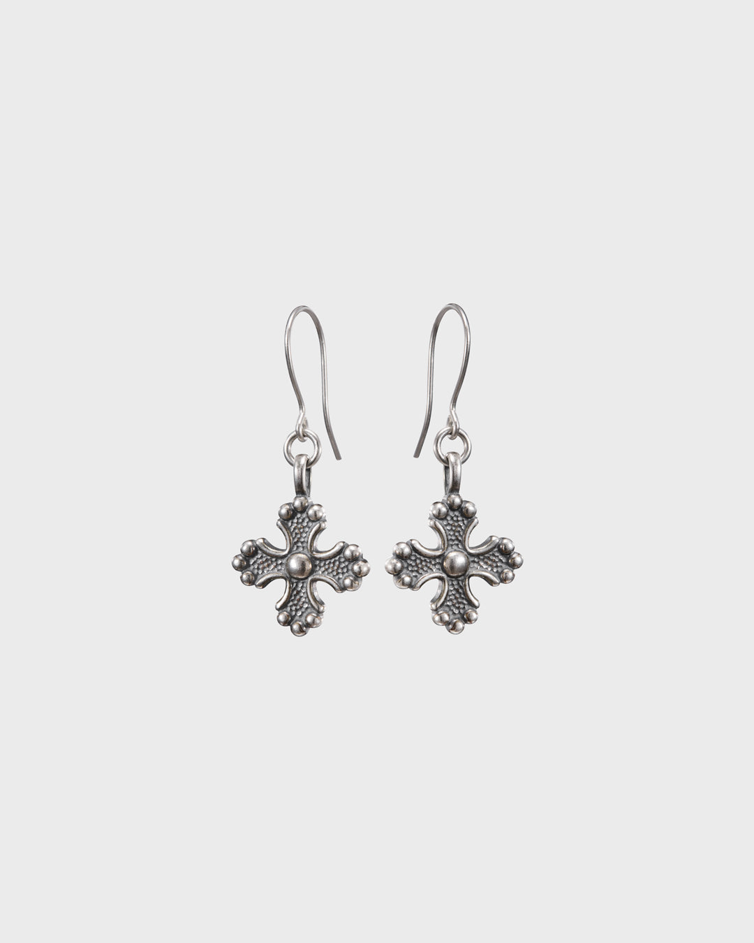 Kaukola cross earrings silver