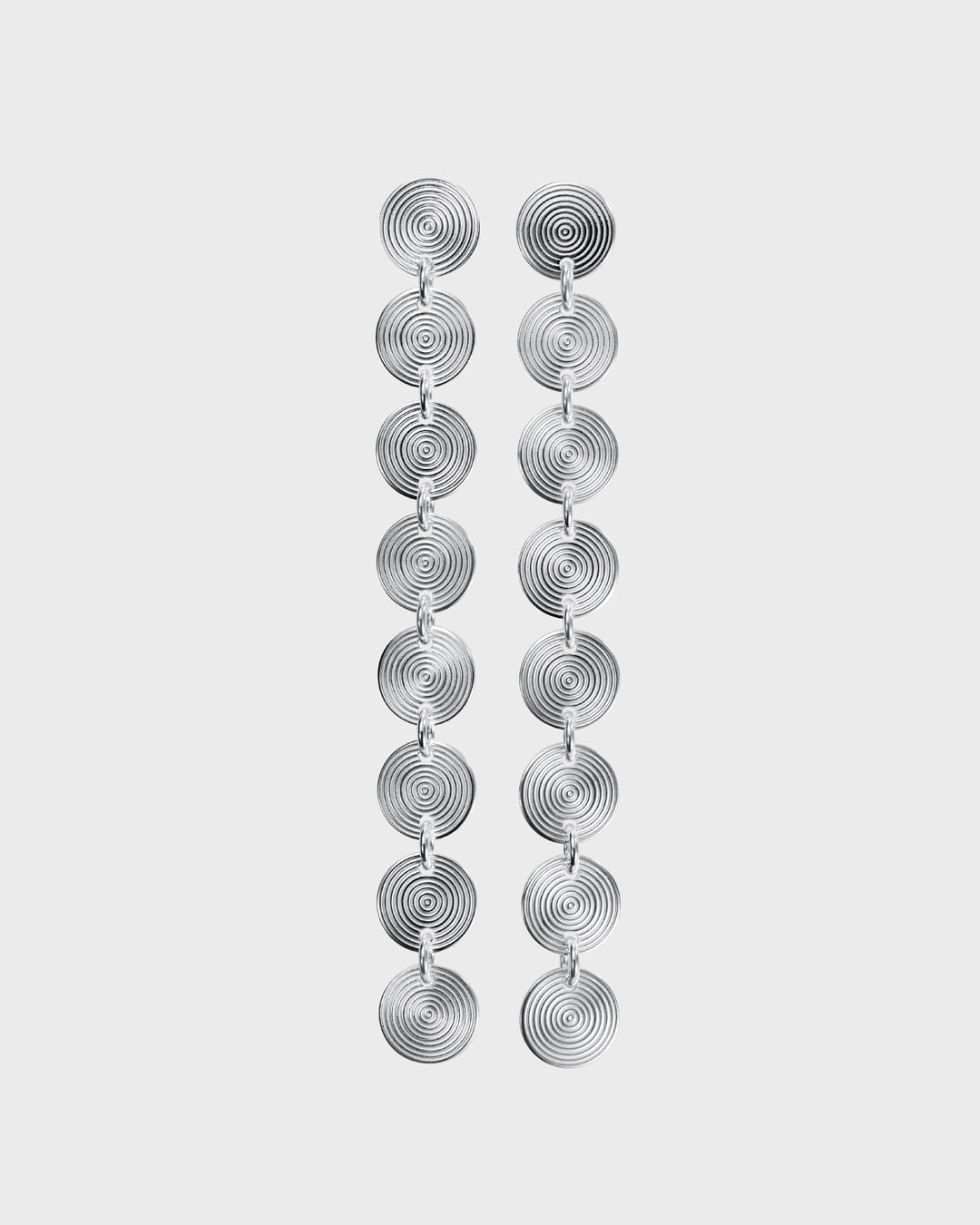 Kosmos single earring 8 parts silver