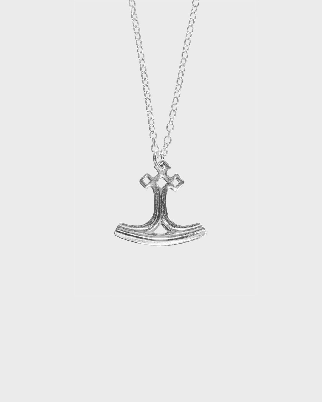 Held Thor's hammer pendant 55/60 cm silver