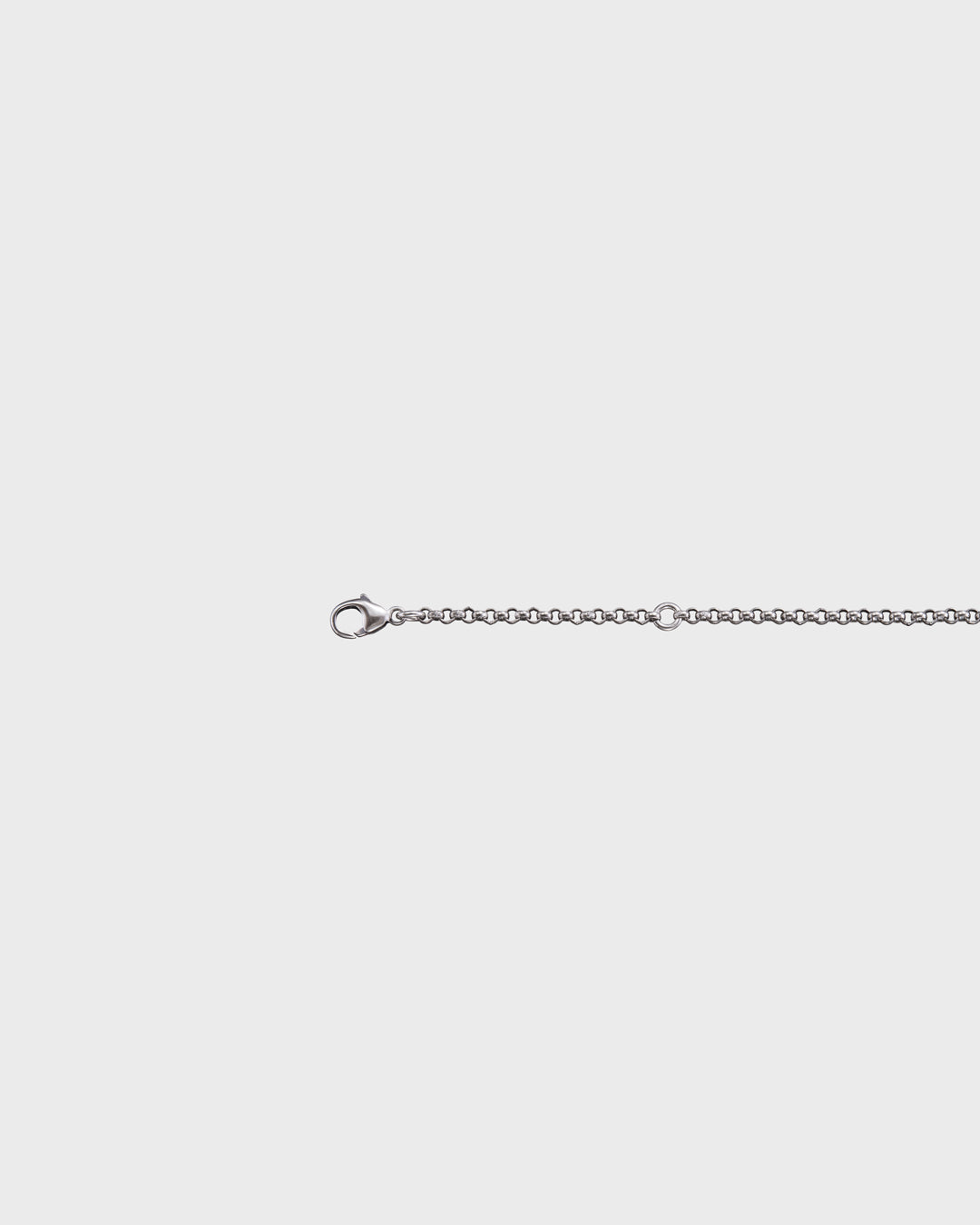 Oval pea chain extender 5/10 cm silver