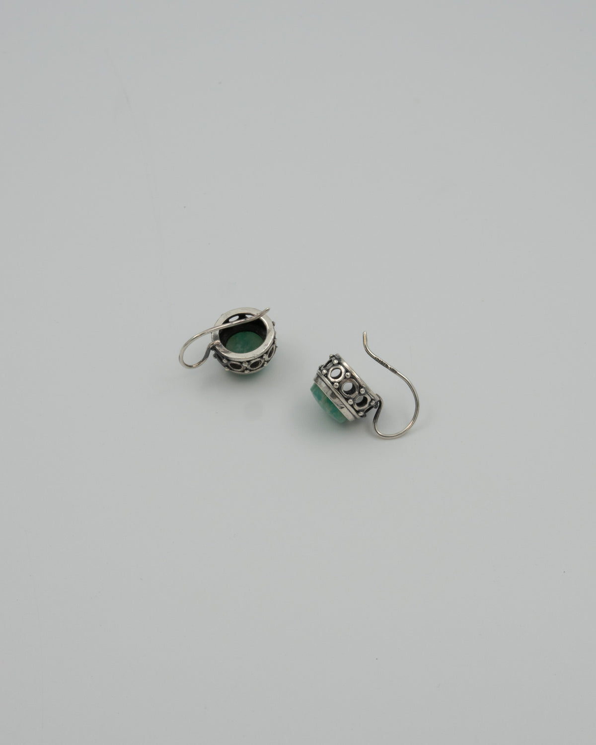 Kept earrings silver hook amazonite