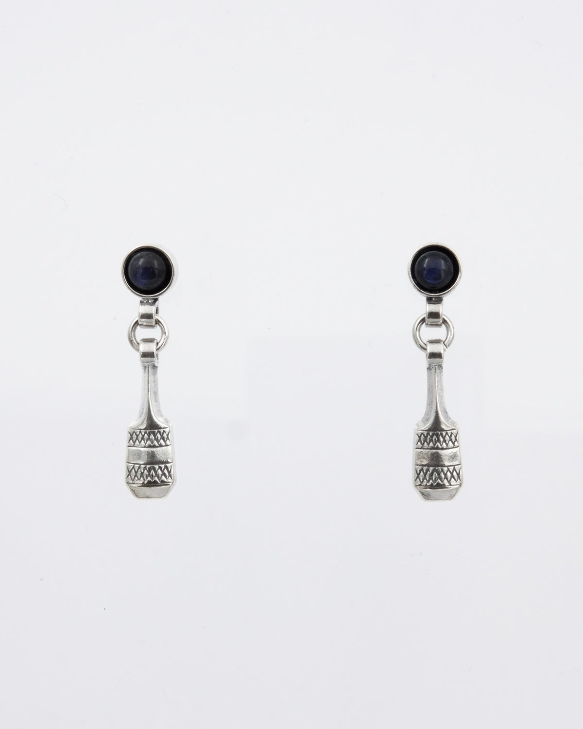 Kept spinner earrings silver spectrolite