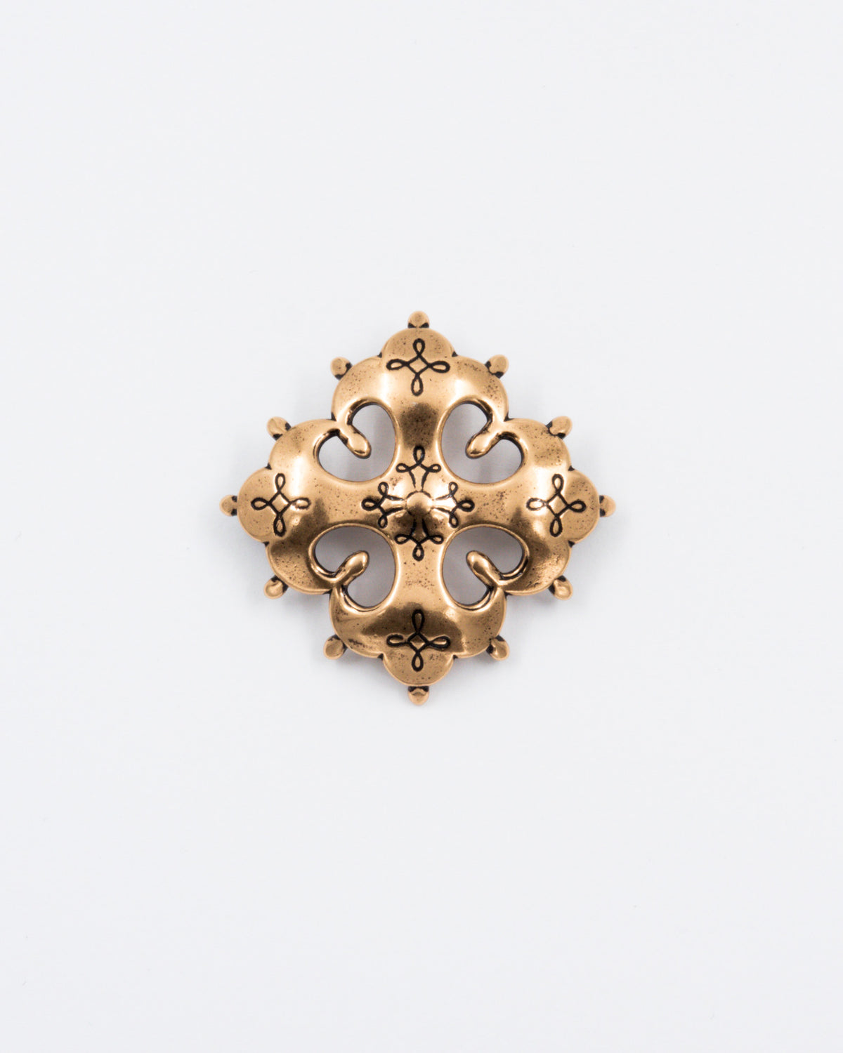 Preloved Raja-Karjala Cross brooch bronze