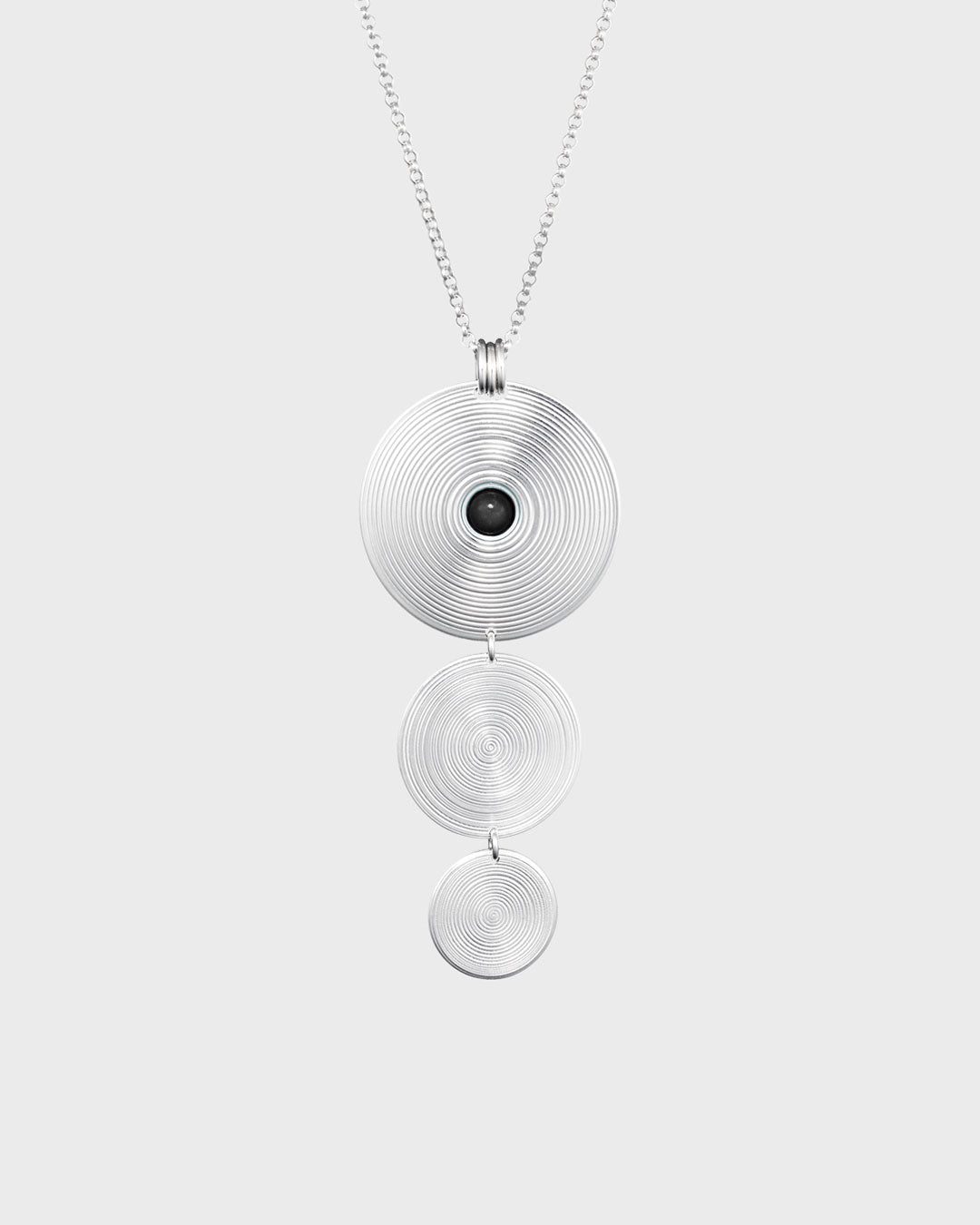 Kosmos Pendant silver onyx