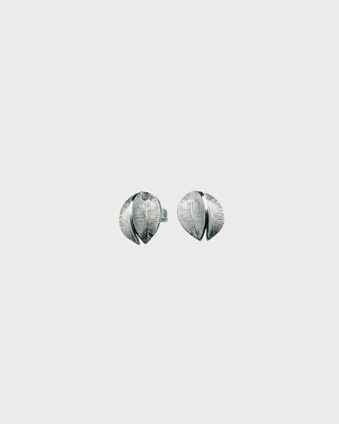 Lumikukka-nappikorvakorut hopea