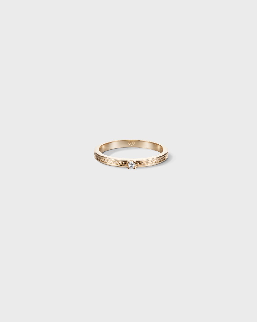 Ikiaikainen-sormus 1x0,02ct kulta