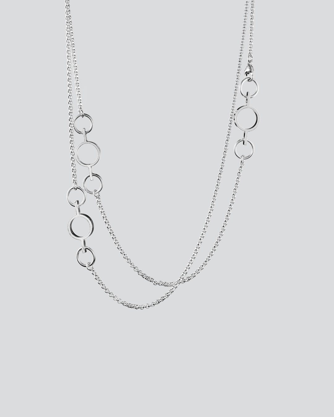 Kept Inger necklace 104 cm silver