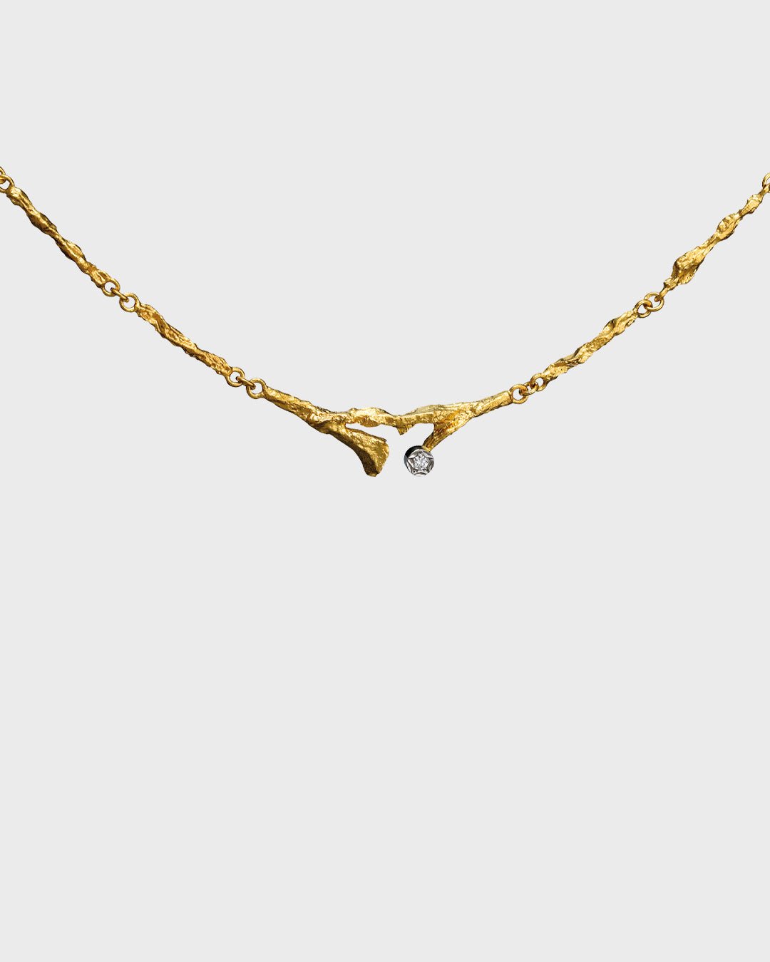 Kevätkaste-kaulakoru 1 x 0.02ct