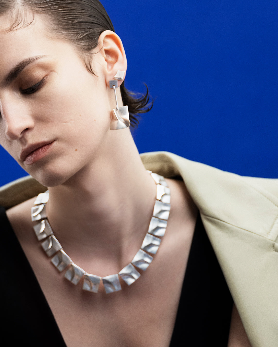 Galactic Wind Earrings silver