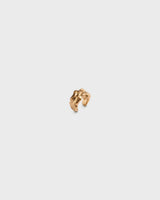 Itu-ear cuff hopea kullattu