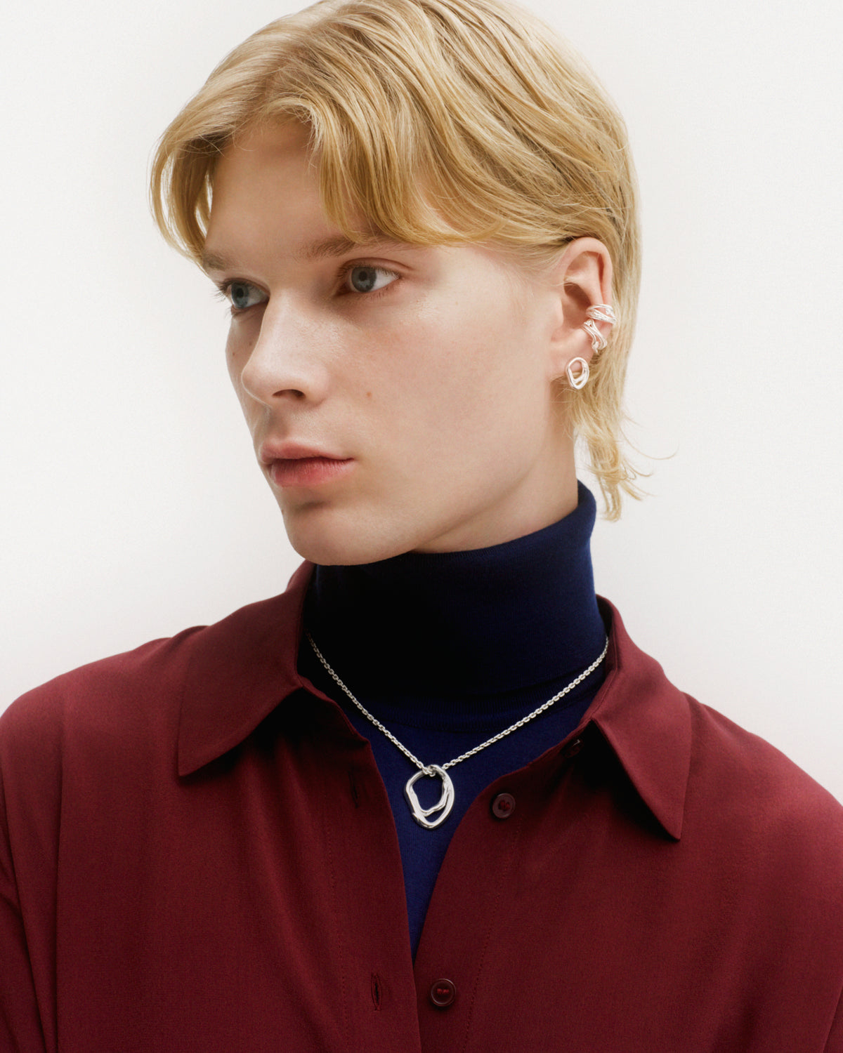 Männyt-ear cuff hopea