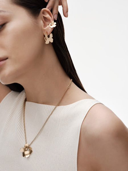 Kalevala x Marimekko Unikko-ear cuff pronssi