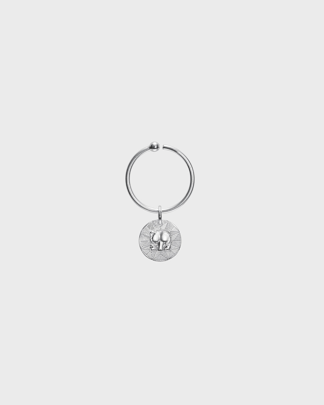 Amulet single earring silver right