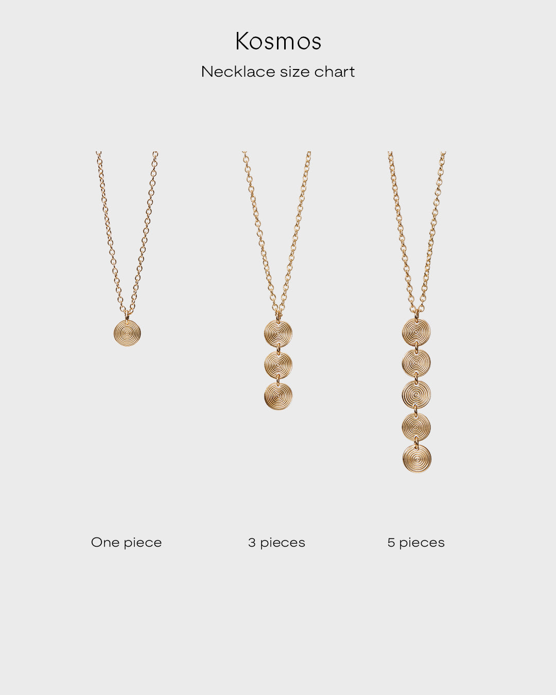 Kosmos pendant 3 parts bronze