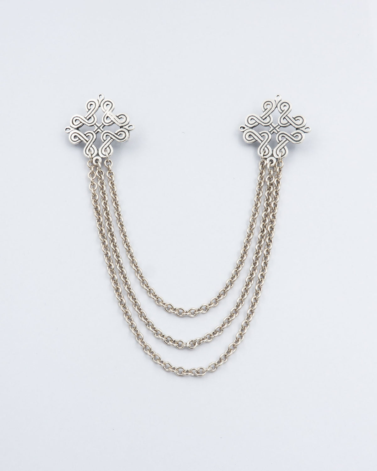 Kept Karelian ribbon braid necklace silver