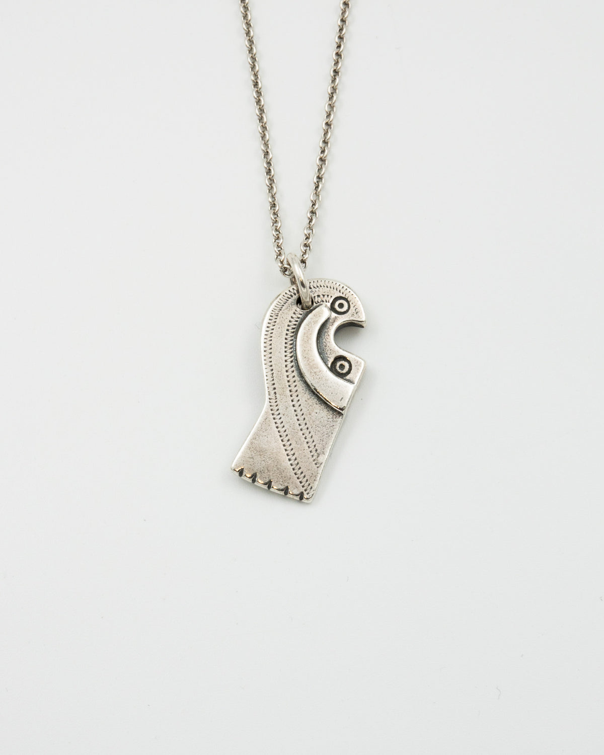 Kept Luistar's bird pendant 60 cm silver