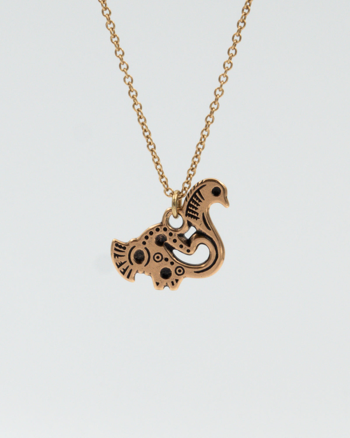 Pidetty Tampereen lintu -riipus pieni 60 cm pronssi