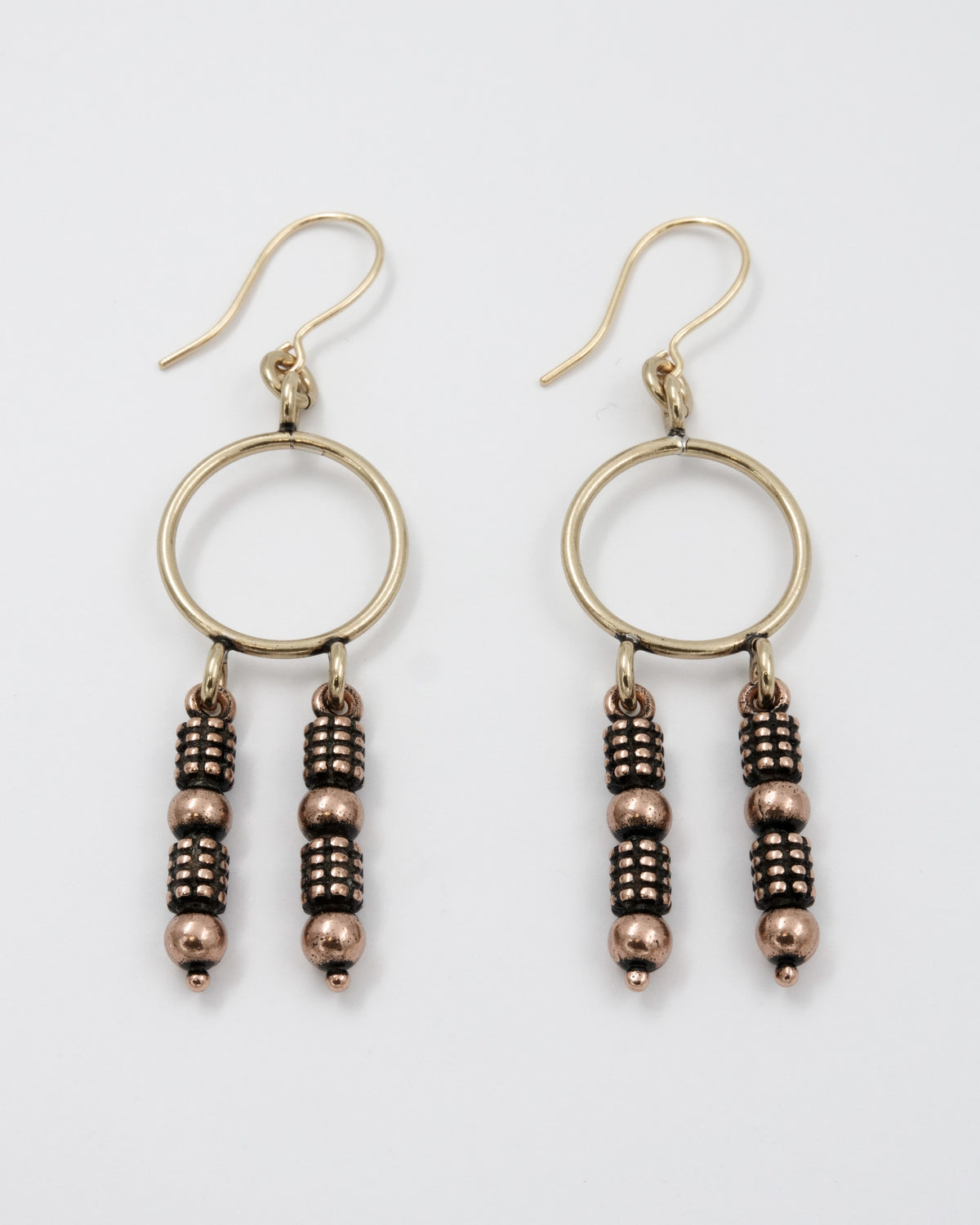 Kept Crystal earrings bronze