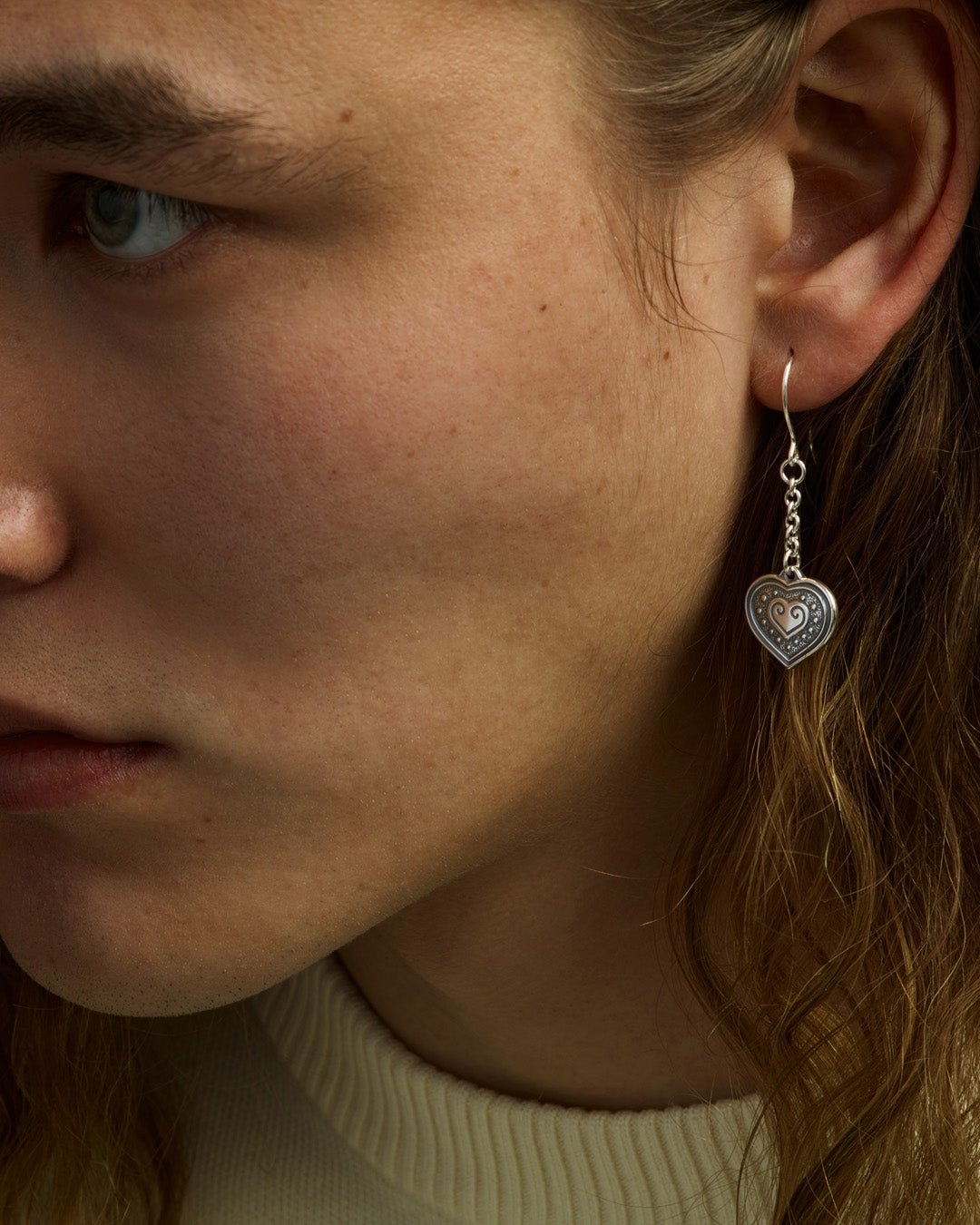 Euran sydän -korvakorut hopea