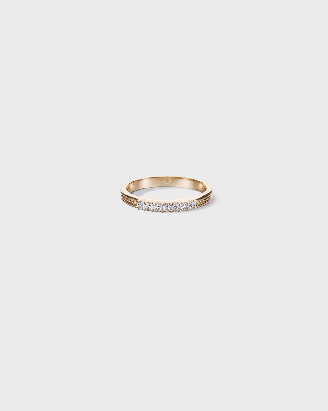 Ikiaikainen-sormus 7x0,02ct kulta