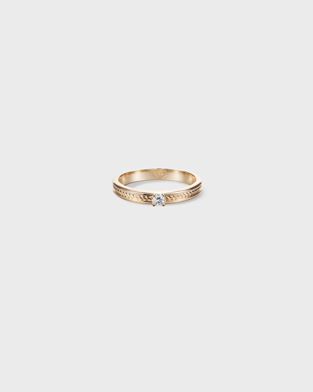 Ikiaikainen-sormus 1x0,06ct kulta