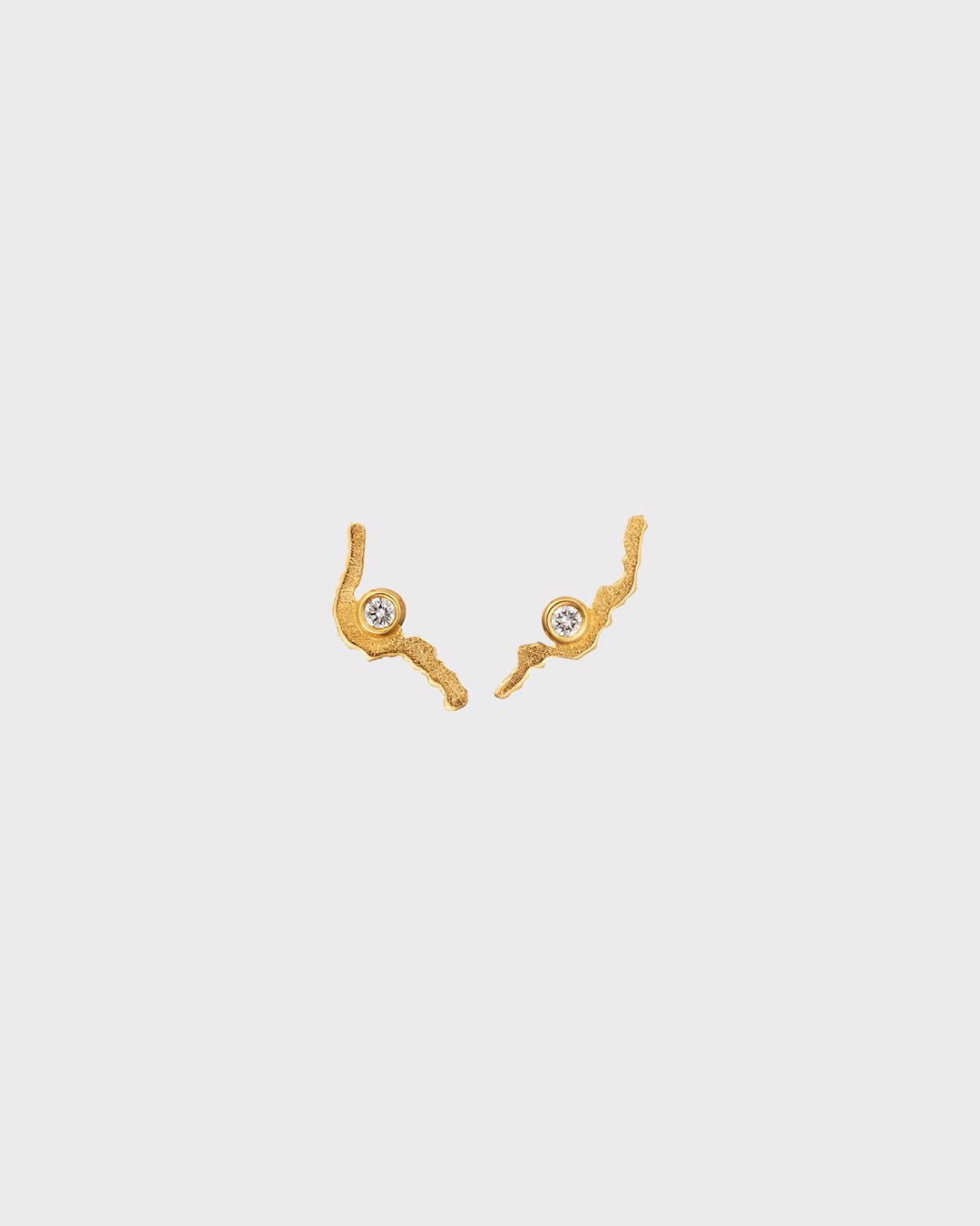 Moonlit Eve Earrings 2 x 0,06 ct gold