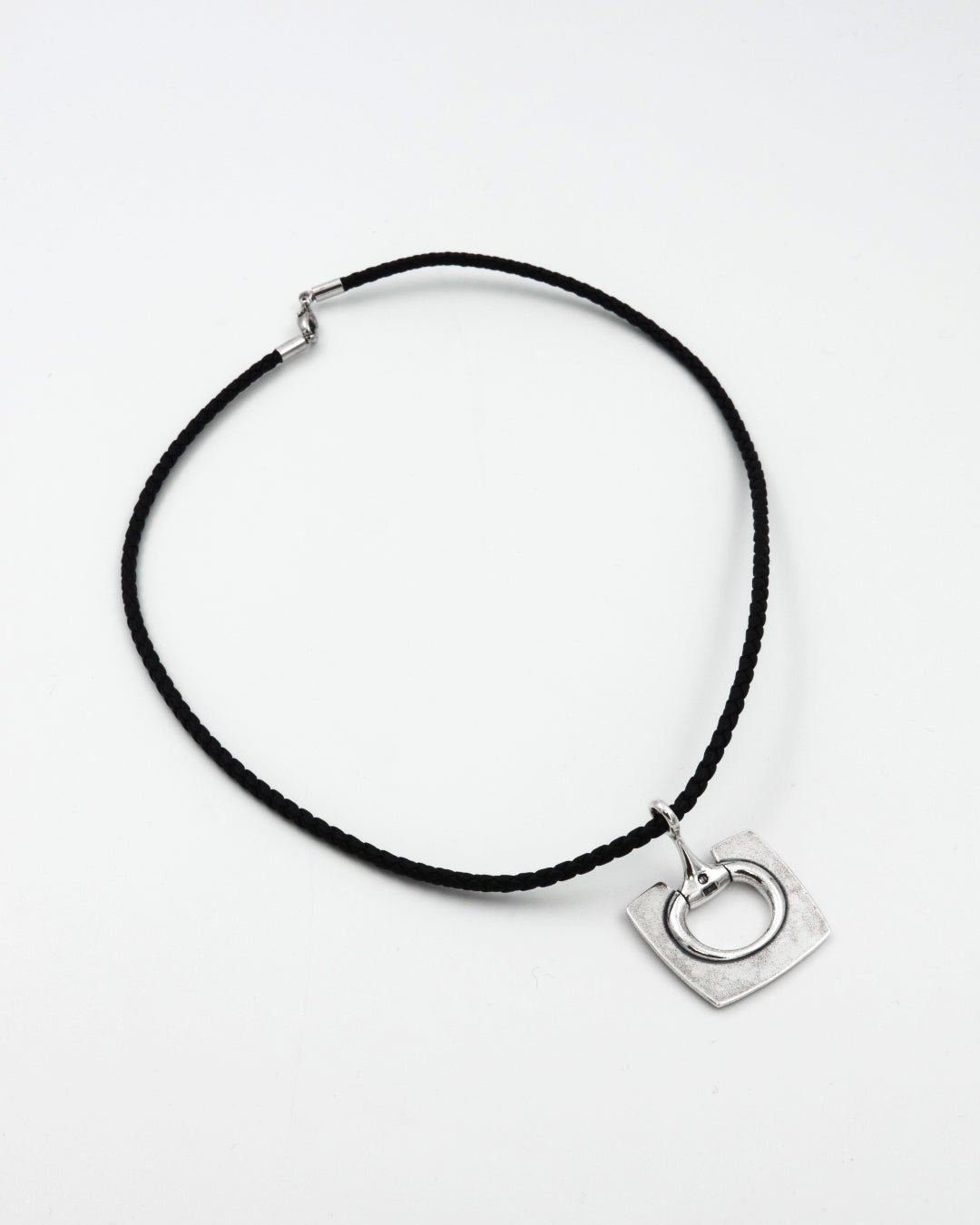 Kept Horseman pendant 45 cm silver black