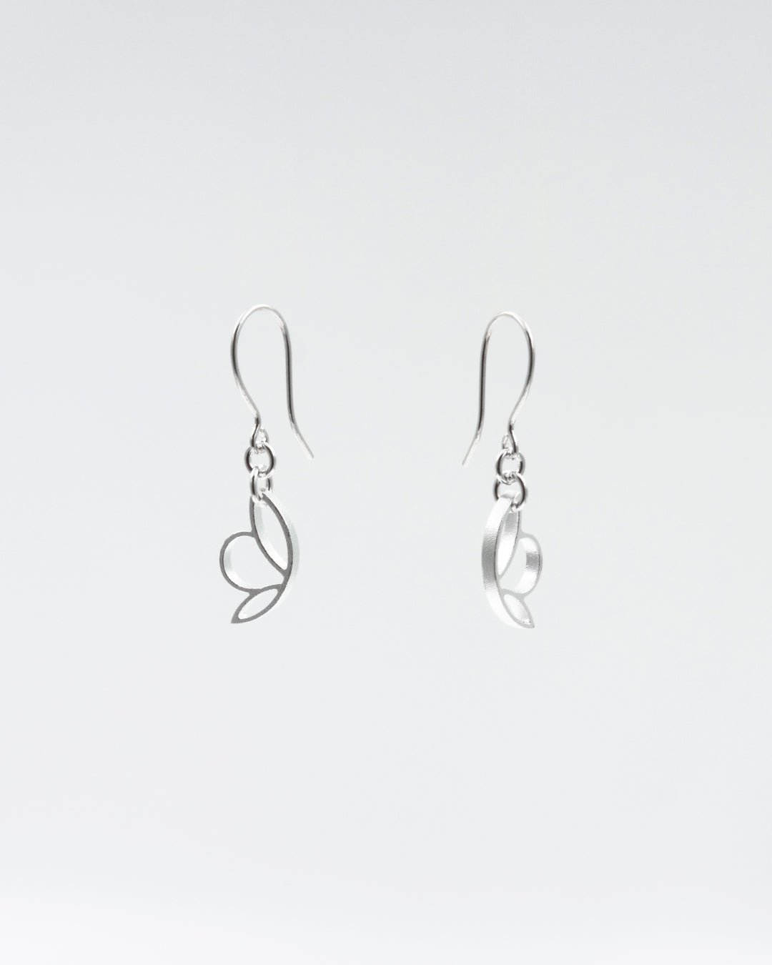 Kept Flower Fairy earrings silver