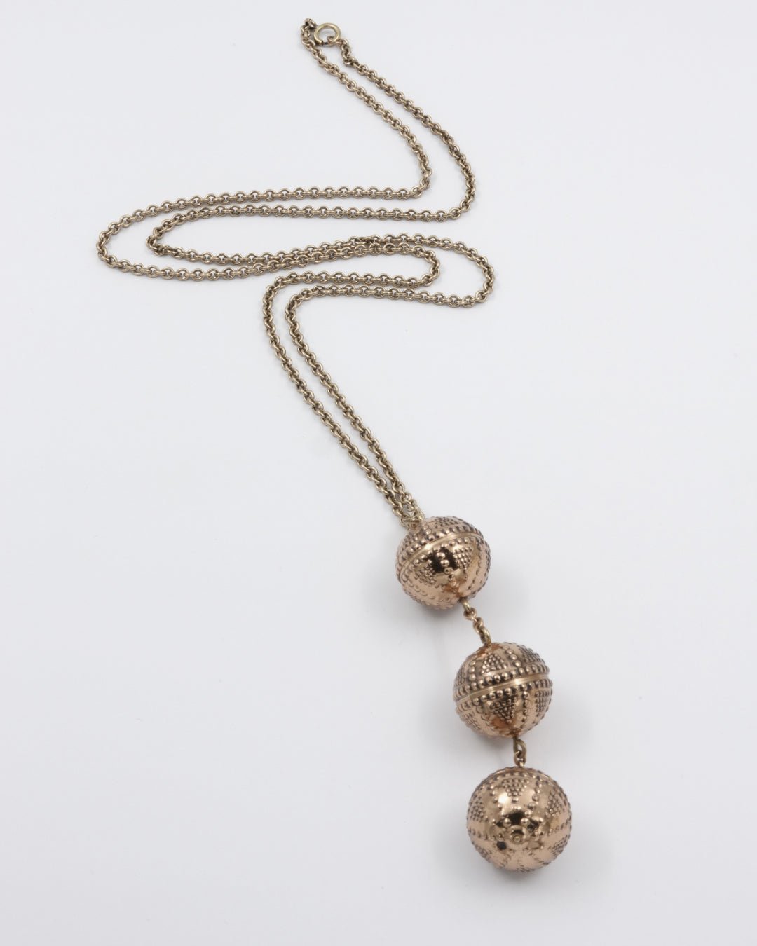Kept Haliko filigree balls pendant 70 cm bronze