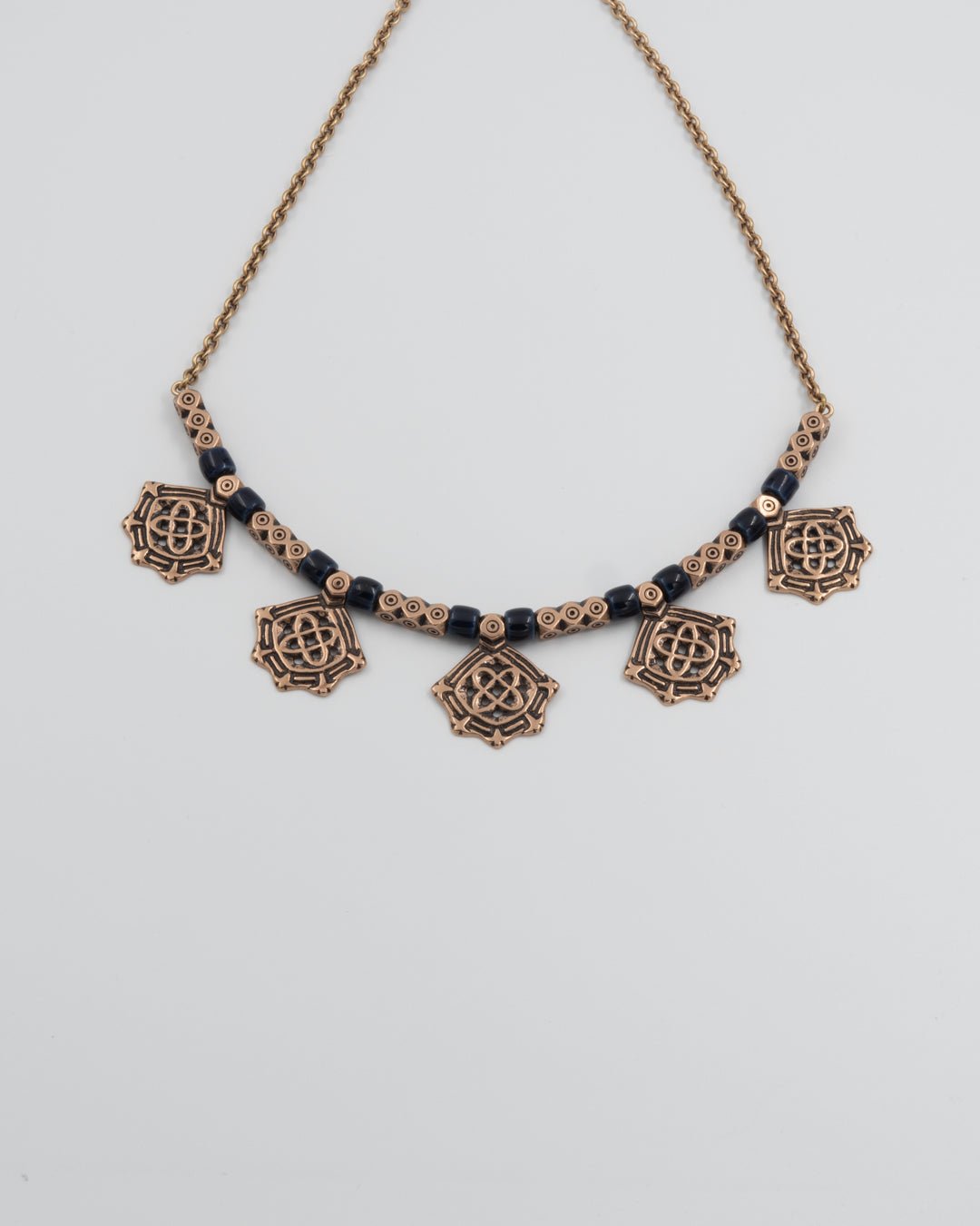 Kept Kanteletar necklace 47 cm bronze ceramic