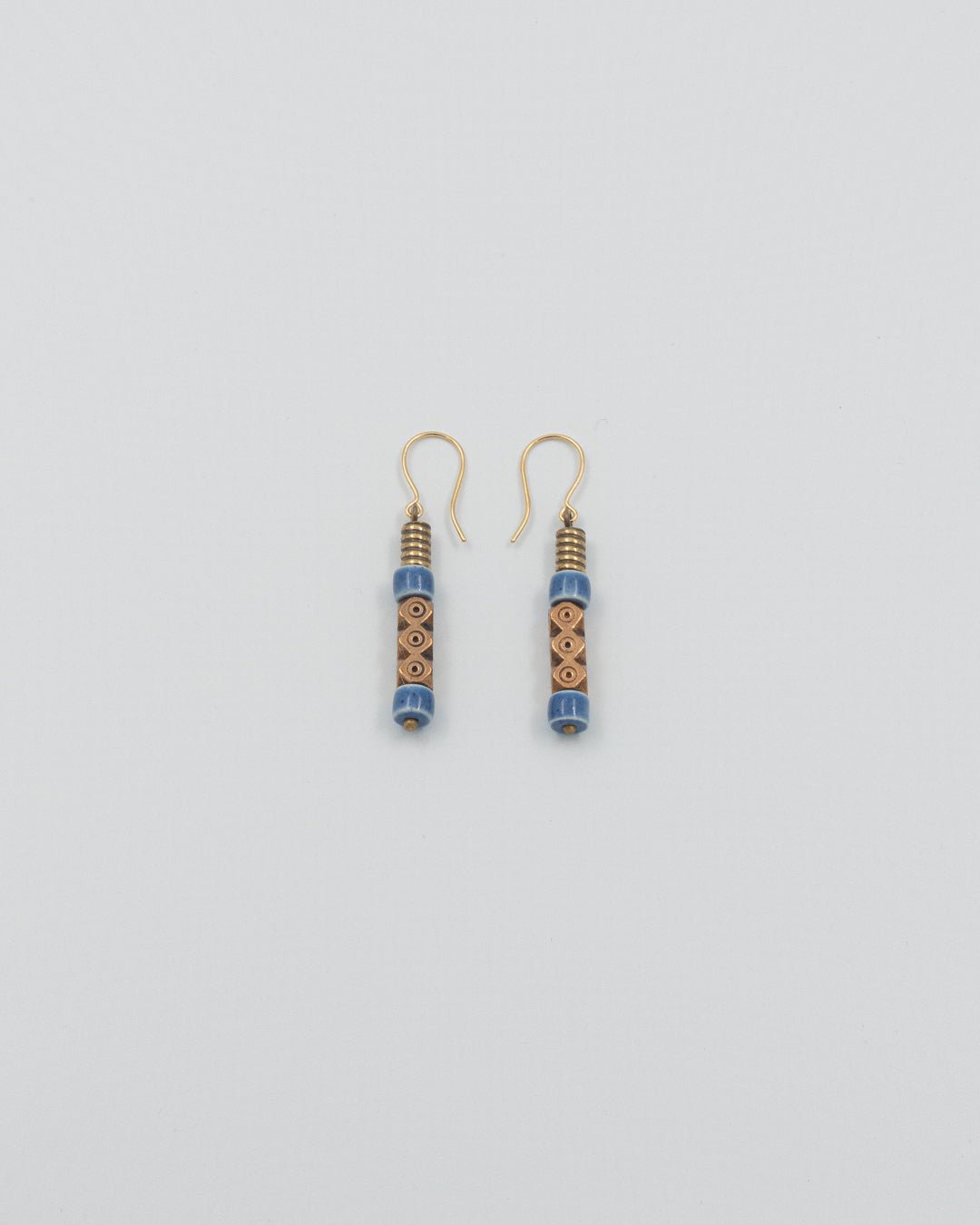 Kept Kanteletar earrings bronze ceramics